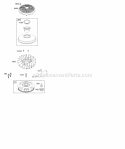 Flywheel Governor Spring Ignition Diagram and Parts List for  Briggs and Stratton Engine